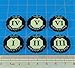 LITKO 2-Tone Objective Token Set | Numbered 1-6 | Compatible with Warhammer 8th Edition | Age of Sigmar | 6 Pack