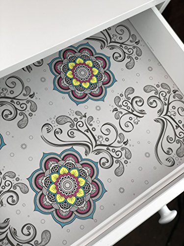Scentennials MOSAIC HARMONY Scented Fragrant Shelf & Drawer Liners 16.5" x 22" (6 sheets) - Great for Dresser, Kitchen, Bathroom, Vanity & Linen Closet