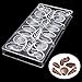 Jeteven Chocolate Mold, Jelly Candy Mold, Non-Stick Sea Shell PC Polycarbonate Chocolate Mould-20 Cavities