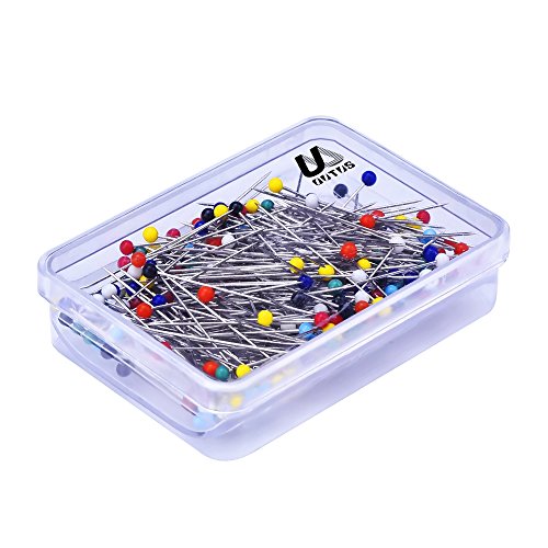image for Outus 250 Pieces Glass Head Pins Boxed for Dressmaker (Multicolor)