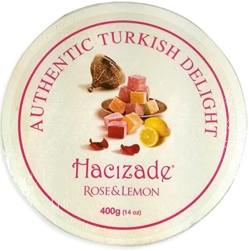 Turkish Delight Rose & Lemon 400gram Wooden Gift Box (Authentic Loqumania Made In Istanbul)
