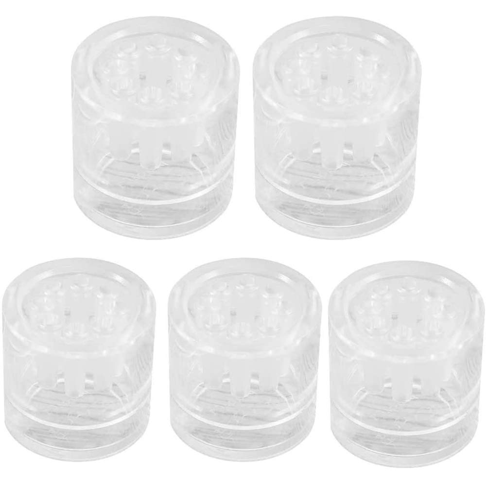 ANCLLO 5Pcs Transparent Acrylic 8 Holes Worm Catch Aquarium Supplies Planaria Traps