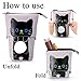 BTSKY Cute Carton Pen Pencil Case- Canvas Pencil Holder Pen Organizer Zipper Stationery Pouch Bag for Students Boys and Girls (Grey)