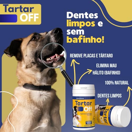Tartar Off Fórmula Natural, Combate Tártaro e Mau Hálito, 40g, Zero Bafinho