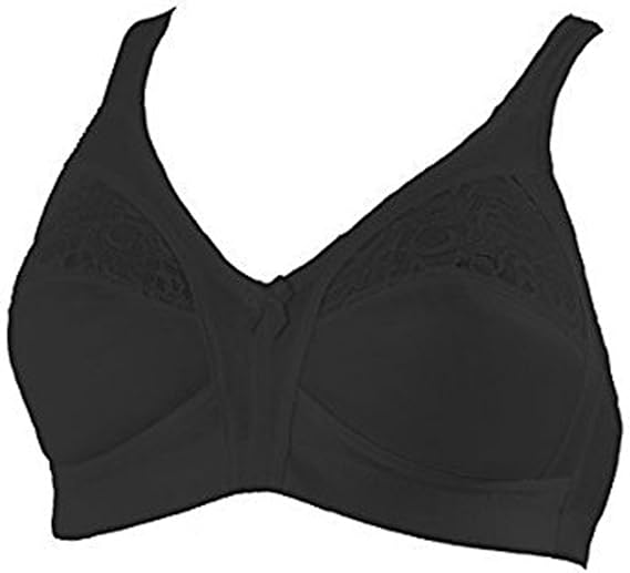 Marlon Ladies Underwired Firm Control Bras by Black 2PACK46B Amazon