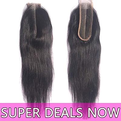 Best Brazilian Virgin Hair Silky Straight 2x6 Lace Closure Middle