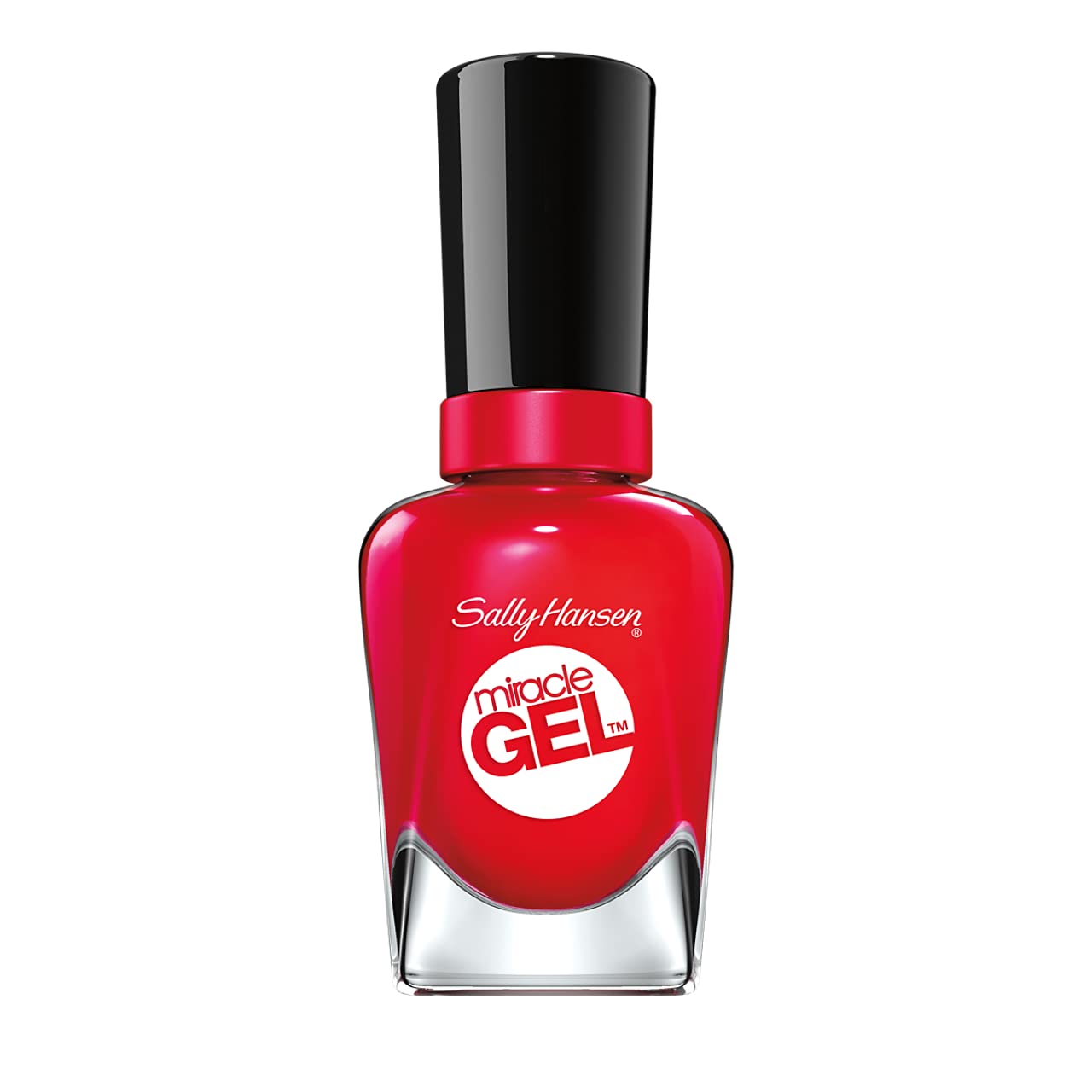 Sally Hansen Miracle Gel Nail Polish Limited Edition Duo Pack, Top Coat and 47, Red Eye, 14.7 ml