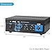 Home Audio Power Amplifier System – 2X75W Mini Dual Channel Sound Stereo Receiver Box w/ LED – For Amplified Speakers, CD Player, Theater via 3.5mm RCA – For Studio, Home Use – Pyle PCA3thumb 2