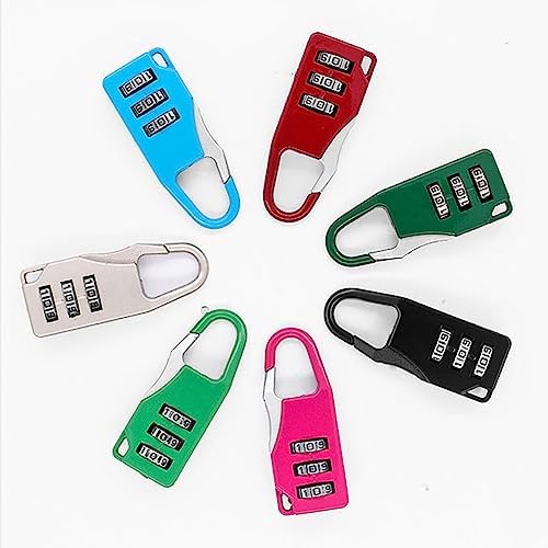 ToolHouse 7Pcs Mini Combination Lock, Resettable Combination Luggage ...
