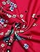 FSOOG Women Summer Floral Printed Sleeveless Tank Loose Causal Sundress Beach Dresses M Red
