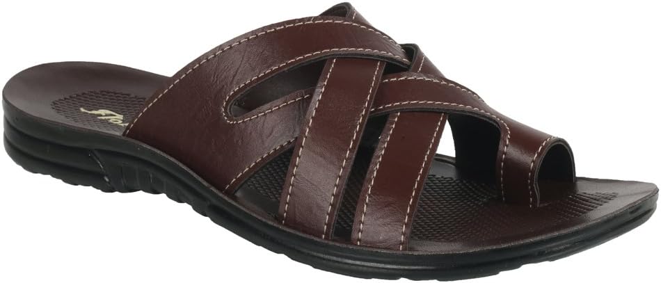 Action Shoes Men's Brown Outdoor Sandals - 7 UK (41EU) (PG-1915-BROWN)