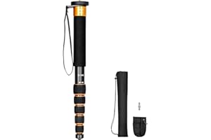 Koolehaoda 6-Section Monopod Compact Portable Photography Aluminum Alloy Unipod Stick (K-266 Orange)