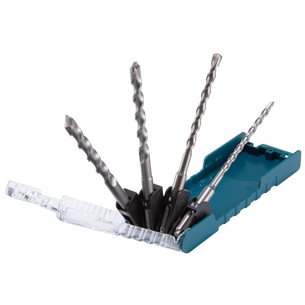 Makita D-74728 4 Piece SDS-Plus TCT Drill Bit Set