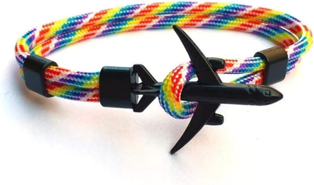 AIRSTREAM Airplane X Aircraft Anchor Bracelet for Men and Women Rope Paracord Fashion Bracelet Dreamliner