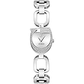 GUESS Silver-Tone Crystal Analog Watch