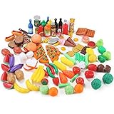 Liberty Imports 120 Piece Deluxe Pretend Play Food Assortment Set