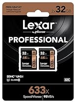 Lexar Professional 633x 32GB SDHC UHS-I Card w/Image Rescue 5 Software - LSD32GCB1NL6332 (2 Pack)