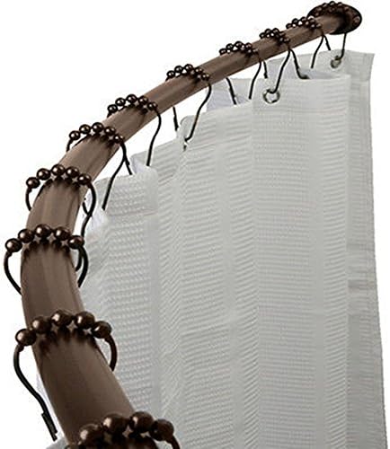 Adjustable Curved Shower Metal Curtain Rod Bath Tub Area Bathtub Accessory Oil Rubbed Bronze