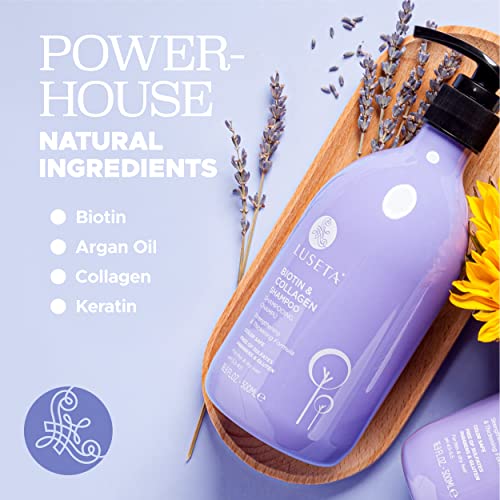 Luseta Biotin and Collagen Shampoo Hair Growth Shampoo16.9oz, Hair Loss