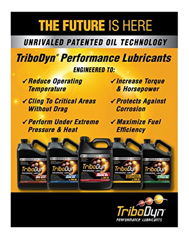 TriboDyn 75w90 Synthetic Gear Oil 1 US Quart - Premium Full Synthetic Oil + Patented Additives - Lower Gearbox Temperatures - Incredible Cling Rate - Extreme Shock and Load Protection