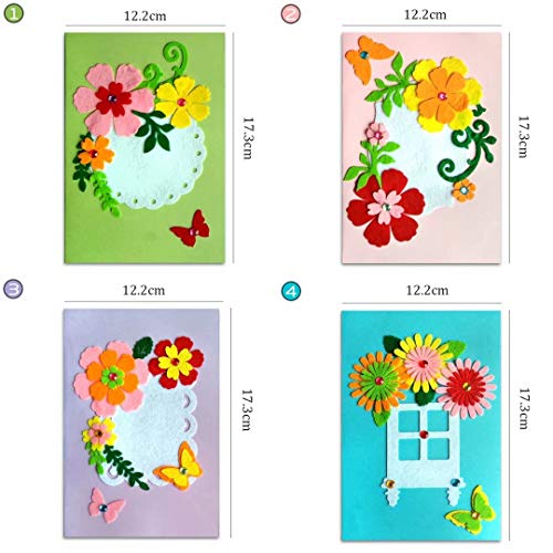 image for qiaoniuniu Card Making Kits DIY Handmade Greeting Card Kits for Kids, 
