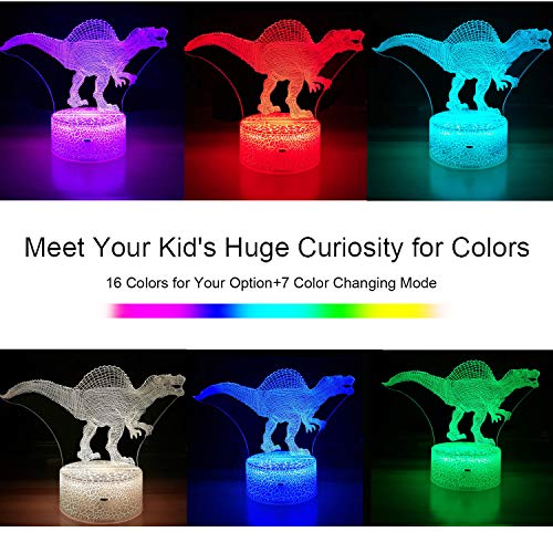 1 Dinosaur+Dimmable+Nightlight+Christmas+Spinosaurus