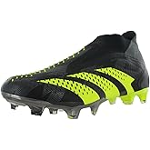 adidas Predator Accuracy Injection+ Firm Ground Unisex Shoes Size 7.5, Color: Core Black/Team Solar Yellow/Grey Five-Black