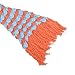 xjamus Colorful Mermaid Tail Blanket for Kids/Adults, Soft and Cozy Precision Knitting Sleeping Bag Camping, Orange