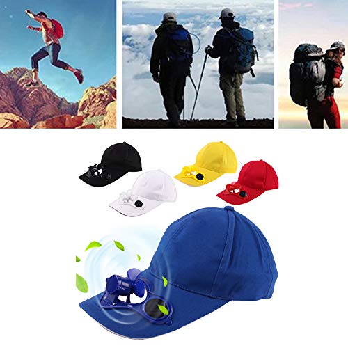 Solar Power Fan Cap Maserfaliw Unisex Outdoor Fishing Baseball Cap with Solar Power Cool Fan Casual Beach Hat - Black, Home Life, Office, Holiday Gifts. - Thumbnail 2