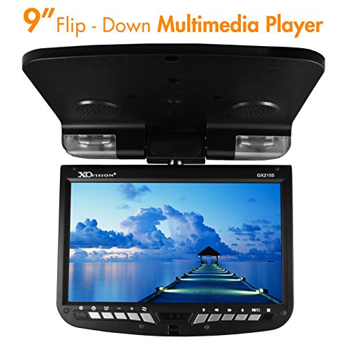 XO Vision GX2155 9-Inch Flip-Down Multimedia Player (Black)