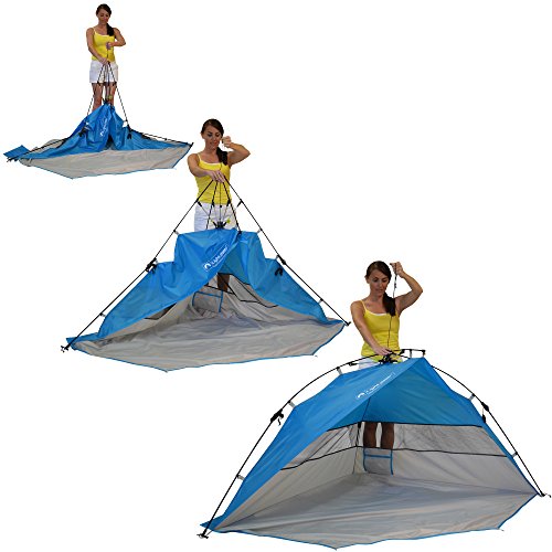 Blue Lightspeed Outdoors Mini Pop Up Beach Tent Sun Shade PopUp Tents
