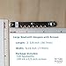 PHS Large Sawtooth Picture Hangers for Frames - 100 Pack Frame Hanging Hardware with Screws - Supports up to 10 lbs - Canvas Hangers for Walls - Picture Frame Hanger for Hanging Artwork