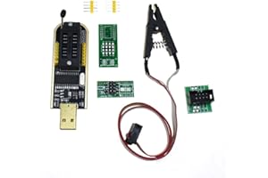 SENZOOE SOP8 SOIC8 Test Clip Socket Adapter for EEPROM 25CXX 24CXX + CH341A 24 25 Series EEPROM Flash BIOS USB Programmer Module