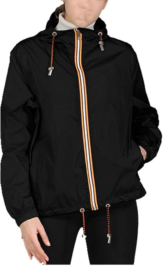 Spring and summer ladies casual hooded jacket women's short loose