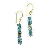 Gempires Natural Apatite Beads Dangle Earrings