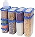Food Storage Containers -STACKO- Airtight Dry Food Container with Lids… (10 pc)