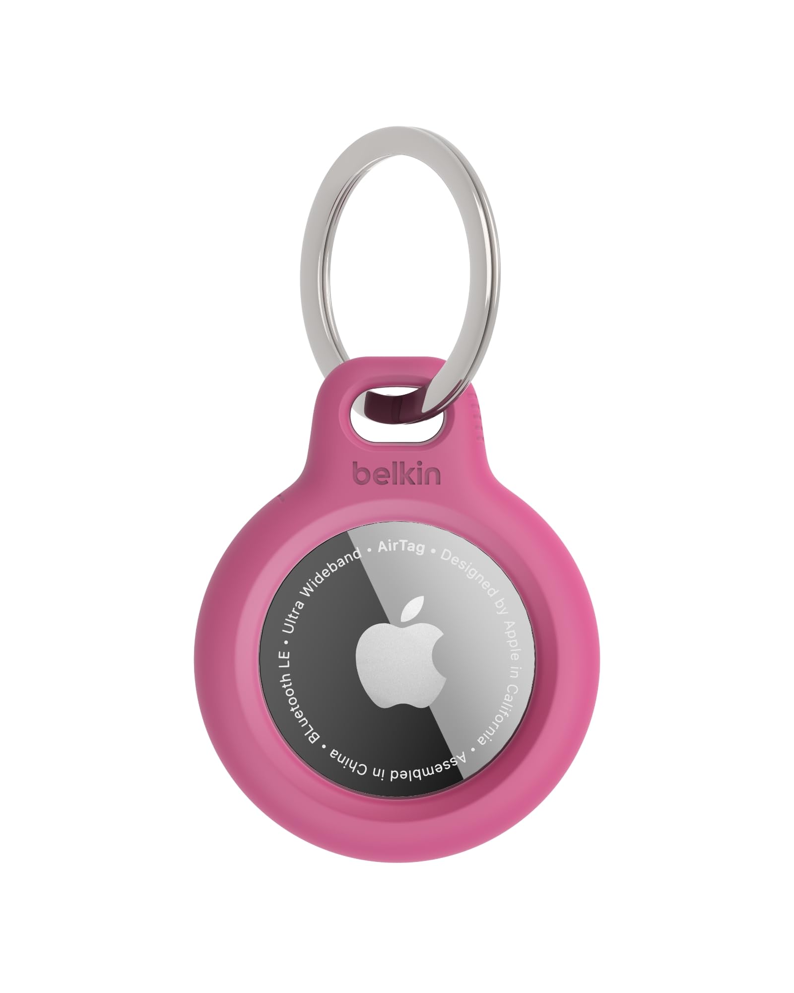 Belkin AirTag Case with Key Ring (Secure Holder Protective Cover for Air Tag with Scratch Resistance Accessory) – Pink — image 1