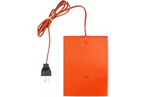 WUJEXUHE Car Engine Silicone Heating Pad 120v, 300w 6x8 Inch Universal Engine Heater Car Oil Pan Heater Pads, Electric Heated Pad Engine Block Oil Pan Tank Reservoir Container, for Metal Surface (1Pcs)