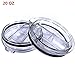 DOOPOOTOO Drinkware Spill and Splash Resistant Tumbler Lid for Yeti Rambler and RTIC Tumblers For 20 Ounce Tumbler 2 Pack