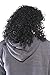 Men Male Cosplay Costume Curly Rocker Black Punk Full Hair Party Wigs Black