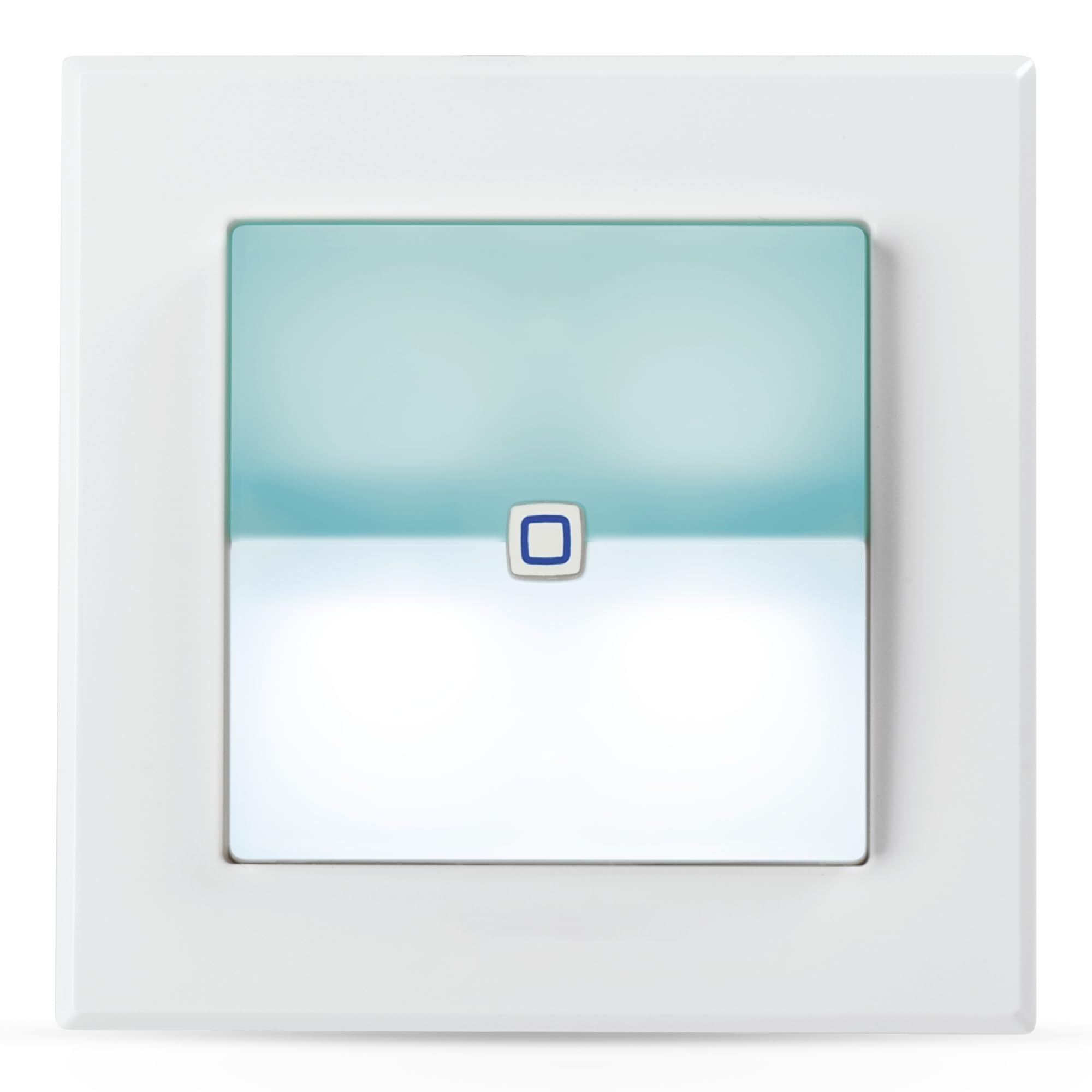 Homematic IP Schaltaktor für Markenschalter – mit Signalleuchte, Smart Home, zwei beleuchtete Tasten, steuert Geräte und Leuchten per App, Alexa & Google Home, Energie sparen, 152020A0