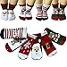 Kakalu 6 Pair Baby Christmas Socks Thickened Cotton Little Kids Holiday Toddler Girls Boys Ankle Socks For 6-28 Months