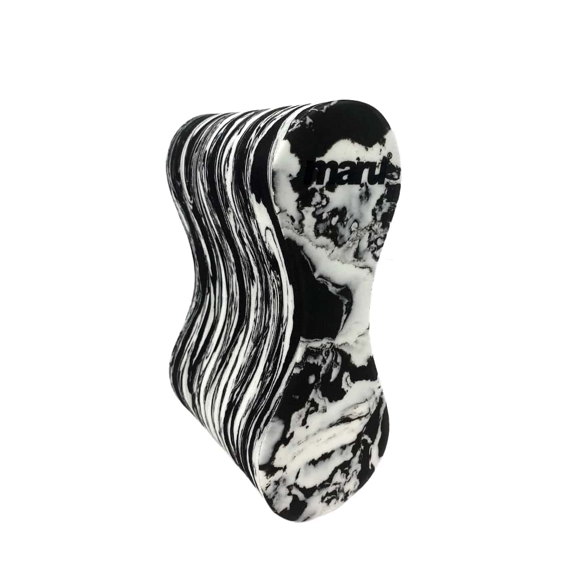 Maru Swimming Pull Buoy (Black/White) – Buoyant Foam Swimming Float for Adults & Teens (Ages 14+) – Improves Stroke Technique & Strengthens Arms – Comfortable, Non-Chafing & Trusted by Coaches