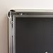 SECO Front Load Easy Open Snap Frame Poster/Picture Frame 11 x 17 Inches, Silver Metal Frame (SN1117-SV)