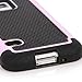 Galaxy S5 MINI Case, E LV Galaxy S5 MINI Case - Shock-Absorption / High Impact Resistant Hybrid Dual Layer Armor Defender Full Body Protective Case Cover for Samsung Galaxy S5 MINI SM-G800 with 1 Stylus and 1 E LV Microfiber Digital Cleaner (Baby Pink)