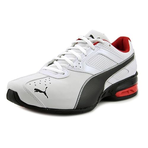 PUMA Men's Tazon 6 FM Shoes, PUMA White/Silver, 12 M