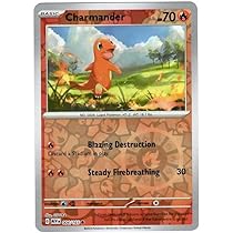 Pokemon - Charmander 004/165 - Pokemon 151 - Reverse Foil - Single