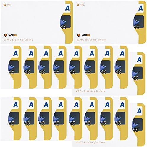 RFID Sleeves Credit Card Sleeve - Credit Card Protector Sleeves Blocks Credit Cards Transfer of Data Protecting Against Thieves Electronic Pickpocketing - RFID Credit Card Sleeves (White20)