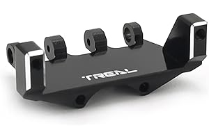 TREAL SCX24 Servo Mount Compatible with EMAX Servo Alu# 7075 for Axial SCX24 Deadbolt C10 Gladiator Bronco (Black)