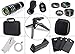 Camera Shutter Remote and Lens Kit for Samsung Galaxy S6 / S6 Edge / S7 / S7 Edge - 12x Telephoto/CPL/Fisheye / 2in1 Macro + Wide Angle Lens/Tripod/Tripod Adapter/Hard Case/Universal Clip